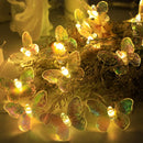 USB/Battery Operated Butterfly String Lights LED Fairy Light Christmas Party Wedding Home Outdoor Patio Decoration Twinkle Lamp
