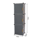 Multi-Tier Adjustable Shoe Storage Cabinet with Doors