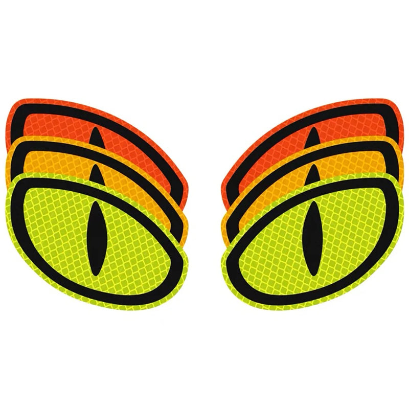 2Pcs Warning Car Reflective Safety Tape Sticker Cat-eye Reflective Sticker Car Sticker Reflective Strips Auto Truck Motorcycle