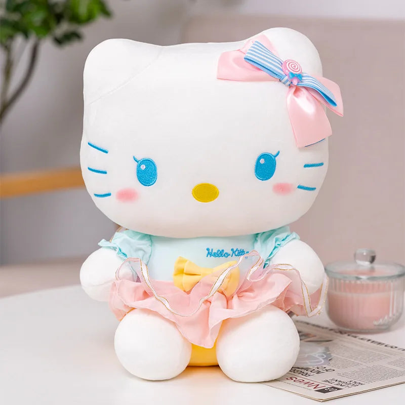 Sanrio Hello Kitty Kuromi Melody Cinnamoroll Stuffed Toys Kawaii Baby Gifts Christmas Stuffed Toys Children Dolls for Kids