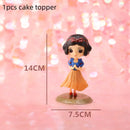 Snow White Birthday Party Set Cup Plate Napkins Tablecloth Cake Topper Balloons Disposable Tableware Baby Shower Supplies
