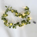 Ivy Eucalyptus leaves Leaf fairy lights led string lights,garland wedding home decoration, mini led copper lights