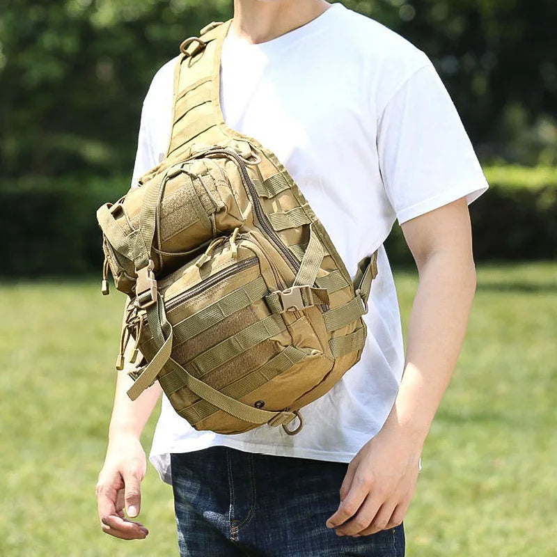 Chest Bag Backpack Outdoor Sport Pack Sling Shoulder Fishing Tackle Storage Pouch for Every Day Carry