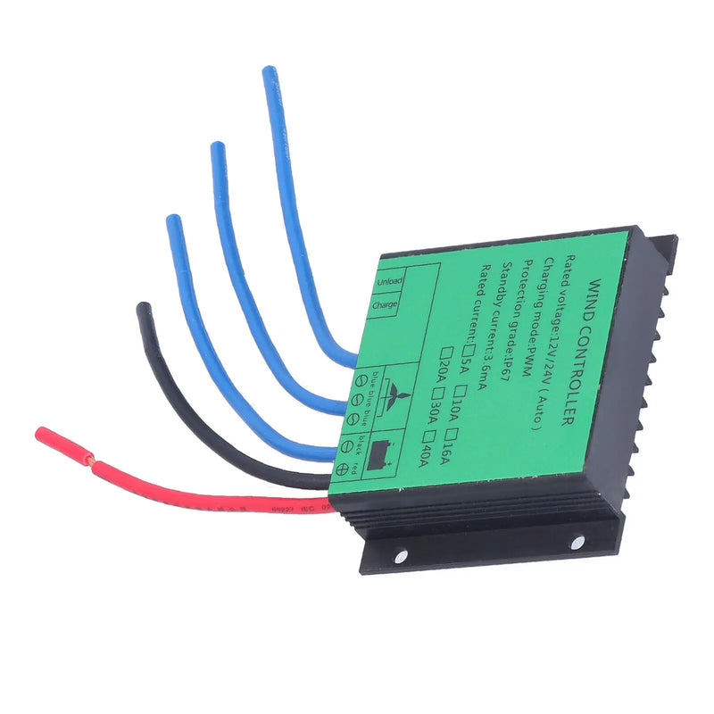 PWM 5A Wind Generator Charge Controller Regulator Charge Controller 100W400W 12V/24V LED Indicators Wind Power Solar Supplies