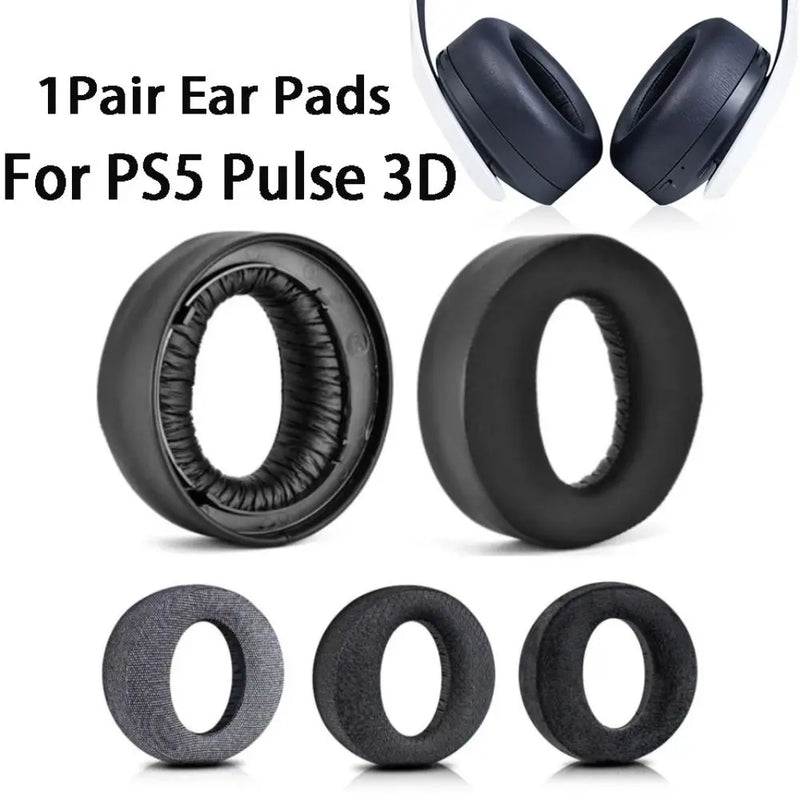 1 Pair Ear Pads Cups Earpad Memory Foam Cushions For Sony Playstation PS5 Pulse 3D Wireless Replacement Headphones Headset