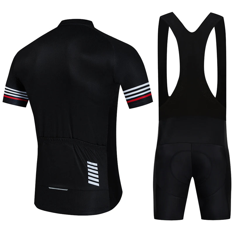 2024 Pro Team Cycling Jersey Set Summer MTB Bike Clothes Uniform Maillot Ropa Ciclismo Man Cycling Bicycle Suit