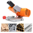 7800R/Min Cut-off Saw, Adjustable 45 Degree Cutting Tool, Mini Benchtop Cut-off Chop Saw for Wood&Plastic&Stone