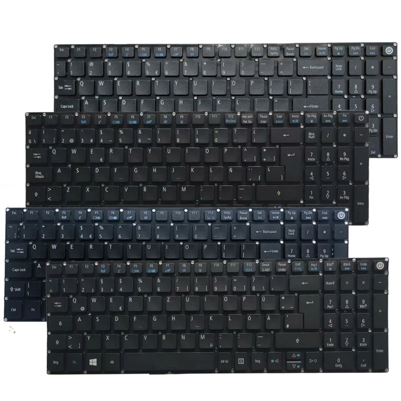 Russian/US/UK/Spanish/Latin/German/Italy laptop Keyboard for ACER Aspire 5 A517 A517-51 A515 A515-51 A515-51G A515-41 A515-41G