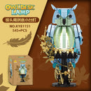 545PCS Cretive DESIGN Steam Owl Stump Lamp Building Blocks Punk Elements Mechanical Puzzle Assemble Model Brick Toy Kid For Gift
