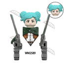 WM6165 WM6166 WM6148 Blocks Anime Bricks Dolls Action Toy Fig Building Blocks Erem Jaeger Armin Levi Mikasa Model Doll