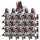 Hot Toys Star Wars 21pcs Republic Commando 501st Building Blocks TV6109 TV6106 Trooper Force 99 Hunter Crosshair Wrecker Brick