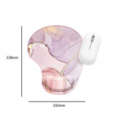 Marbled Texture Wrist Rest Mouse Pad Ergonomic Non Slip Hand Support Mouse Mat Comfortable Oil Painting Gaming Mousepad