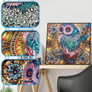 5D DIY Owl Shaped Diamond Painting Bird Embroidery Mosaic Kits Wall Christmas Decoration Home 30*30cm