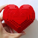 DP 71011 Valentine Day Wedding Lover Heart I Love You With Base DIY Mini Diamond Blocks Bricks Building Toy For Children No Box
