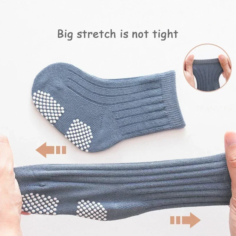 3Pair Newborn Baby Sock Children Boy Girl Kid Autumn Warm Breathable Non Slip Stocking Solid Fashion Socken Clothes Accessories