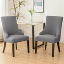 1PC Stretch Dining Chair Cover Jacquard Spandex Chair Slipcovers Elastic High Back Sloping Armchairs Cover for Hotel Kitchen