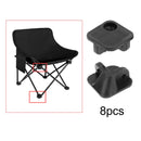 8Pcs Folding Chair Repair Accessories Plastic Camping Chair Attachment Connectors Portable Parts for Lawn Outdoor Camp Chair