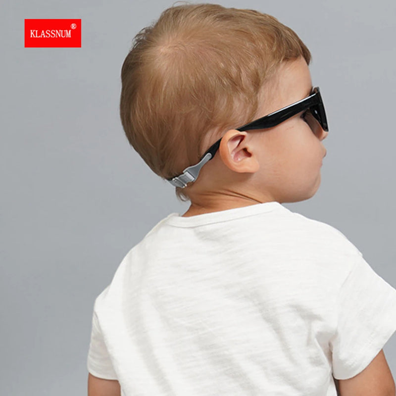 2024 Kids Polarized Sunglasses 1 2 3 Years Boys Girl Safety Glasses Baby Infant Shades Eyewear Anti UV400 Soft Frame with Cord