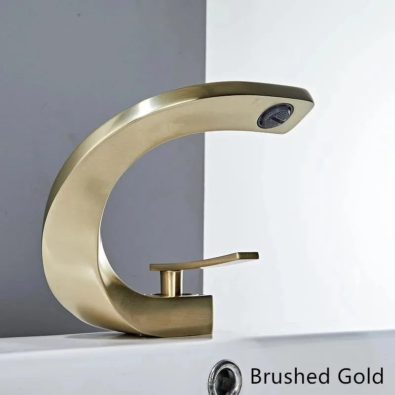 Tuqiu Bathroom Faucet Brass Rose Gold White Bathroom Basin Faucet Cold Hot Water Mixer Sink Tap Deck Mounted Black Rose Gold Tap