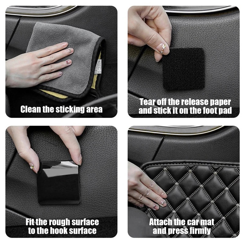 Double Sided Grip Tapes High Adhesive Car Carpet Fixing Stickers Home Floor Foot Mats Anti Skid Nylon Tape