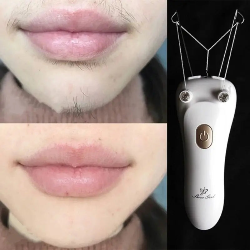 for Facial Body Hair Removal USB Cotton Thread Epilator Shaver