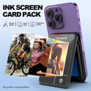 Magnetic Card Holder Wallet Case for iPhone, NFC Function, DIY Phone Cases, Christmas Gifts, E ink, 4 Color Screeen