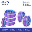 JAYO  pla plus SILK Three Colors Silk Rainbow 3D Printer Filament 1.75mm 100% No Bubble FDM 3D Printer Materials for 3D Printer
