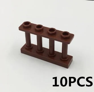 Military MOC Sentry Building Block Soldier Sandbag Fence Cannon Shell Barbed Wire Weapon Rack Training Field Watchtower Toy K018