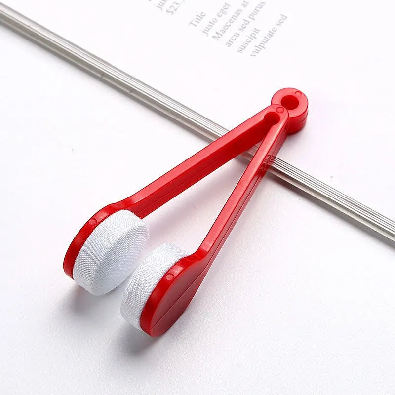 Portable Multifunctional Glasses Cleaning Rub Eyeglass Sunglasses Spectacles Microfiber Cleaner Brushes Wiping Tools Mini