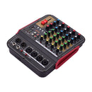 TM4 Digital 4-Channel Audio Mixer Mixing Console Built-in 48V Phantom Power with BT Function Professional Audio System