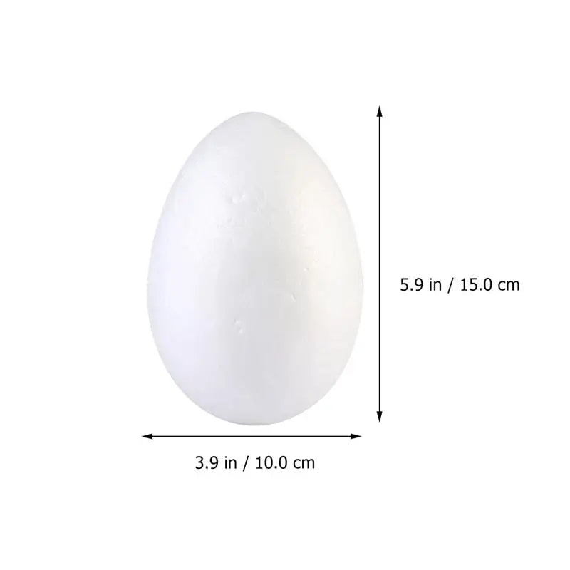 2/3/4 Pcs 15cm 20cm DIY Eggs White Foam Balls Eggs Easter Modeling Shapes Egg Ornaments Kids Painting Party Decorations