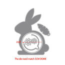 Easter Bunny Rabbit Basket dome candy holder Metal Cutting die for Thanks card Making