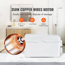 SucceBuy Macerator Pump 350W 6000L/h Flow 23 ft/7 m Head Macerator Sewerage Sump Pump with 3 Water Inlets Water Disposal Machine