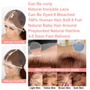 13x6 Chocolate Brown Curly Human Hair Wig 40 Inch Transparent Lace Frontal Wigs For Women Color 13x4 Hd Lace Front Deep Wave Wig