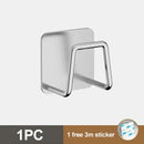 Kitchen Organizer Sponge Holder Soap Drying Rack Self Adhesive Sink Drain Racks Stainless Steel Sink Wall Storage Racks Hooks