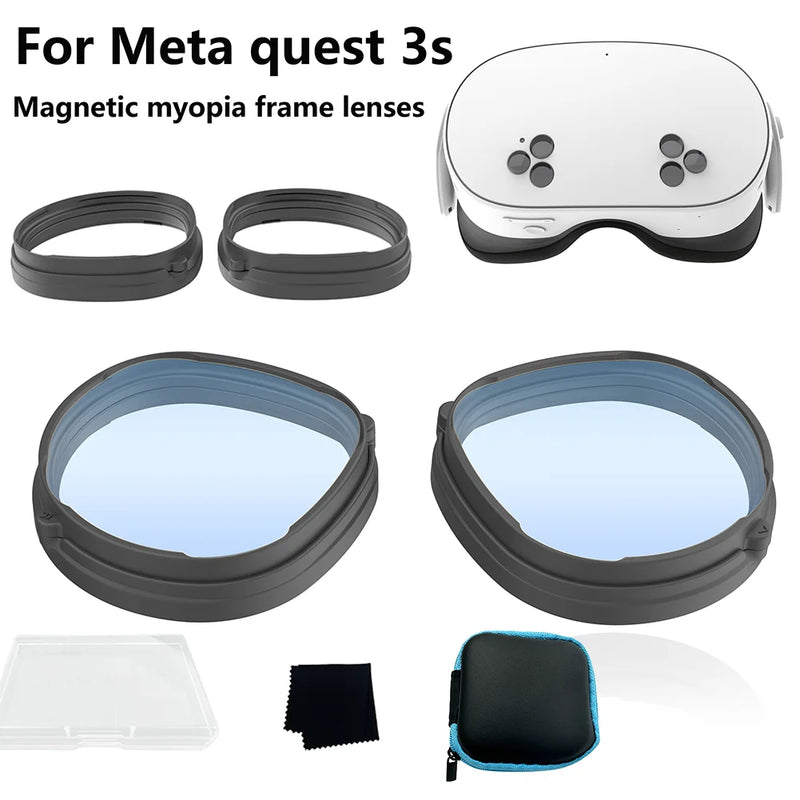 Lens Protector Frame Anti-Scratch Lens Protector Ring Magnetic Prevent Your Glasses From Scratching VR Lenses for Meta Quest 3S