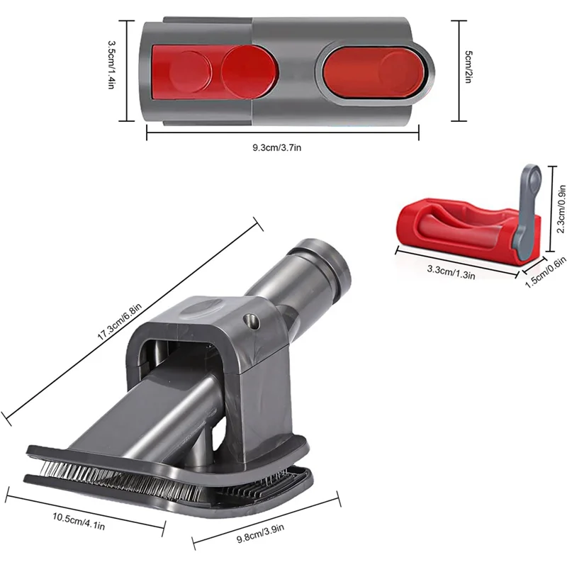 Groom Tool Dog Pet Brush Vacuum Attachment for Dyson V10 V11 V12 V15 V8 V7 with Quick Release Converter Adapter