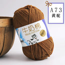2Pcs Milk Cotton Knitting Yarn Soft Warm Yarn for Hand Knitting Worsted Crochet Threads Wool Line for Handmade
