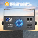 U'King 4PCS 200W COB Par Light 2x100W Blinder Lighting 2 Eyes LED 2IN1 COB Cool Warm White Lighting Party Bar DMX Stage Lighting