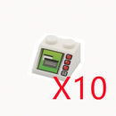 MOC City Building Blocks Character Accessories Mini Brick Audio Computer Brick Control Center Radar Keyboard Pattern Toy K037