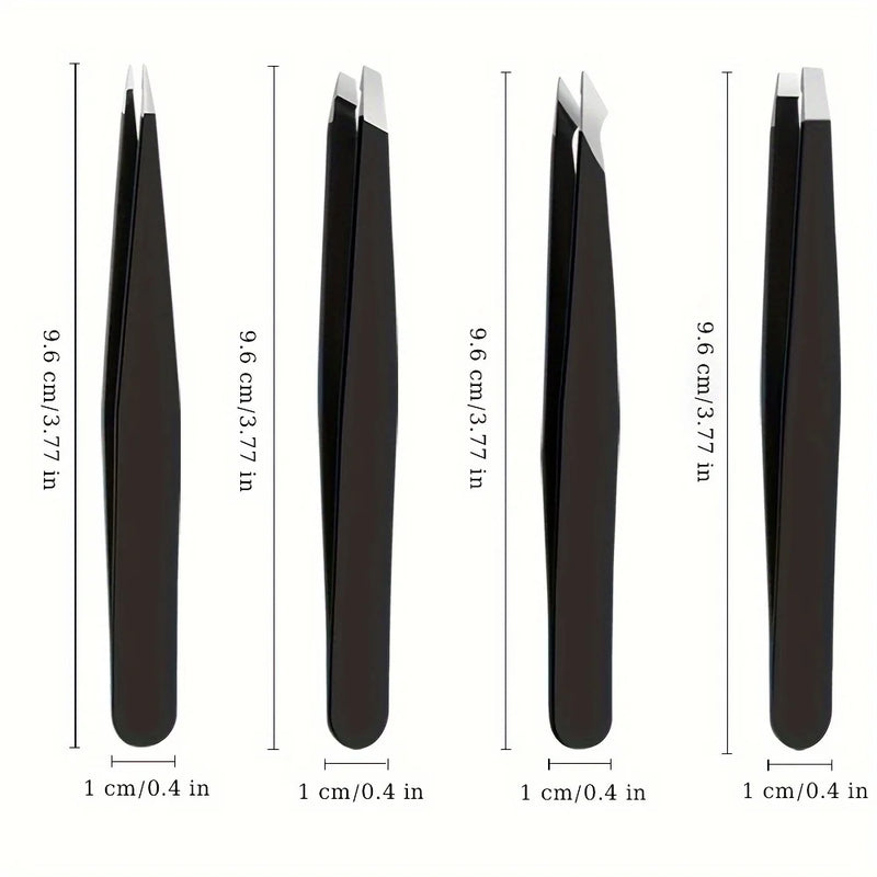 4Pcs Eyebrow Clip Eyebrow Clip Eyelash Clip Hair Pulling Tweezers Double Eyelid Patch  Beauty Makeup Tools