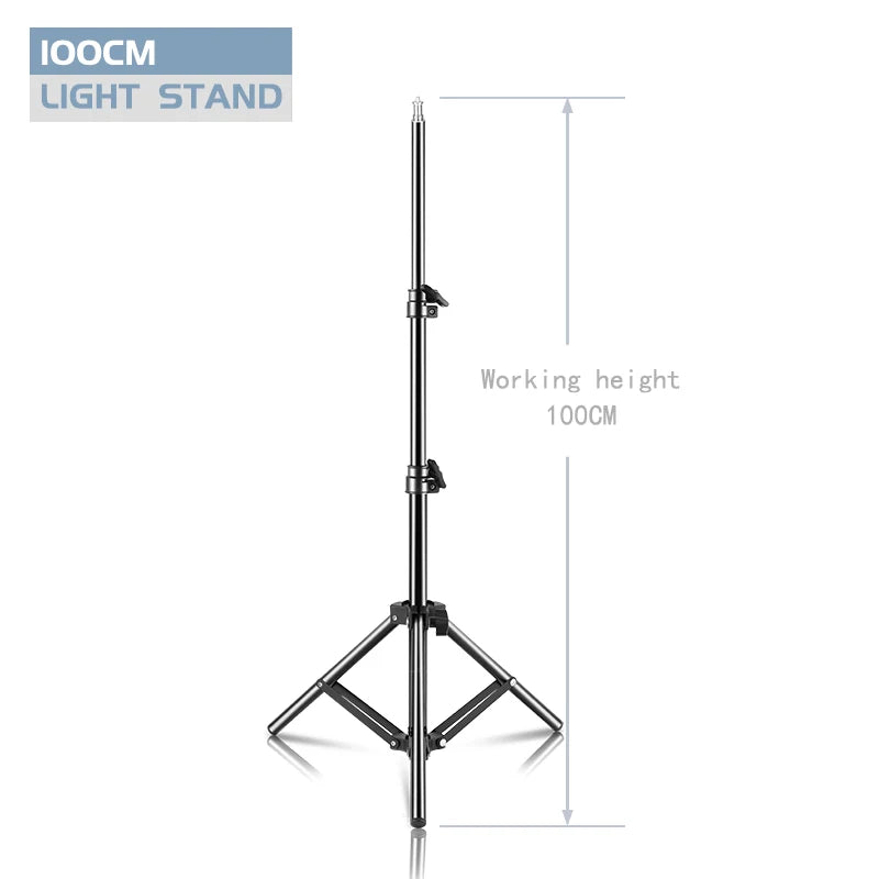 Heavy Duty Metal Aluminum Alloy Light Stand Tripod for Photo Studio Softbox Video Flash Reflector Lighting Background Stand