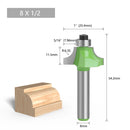 LAVIE 1pc 8mm Shank Beading Bit Tungsten Carbide Double Edging Router Bits Milling Cutter For Wood Woodworking Tools C0805216GN