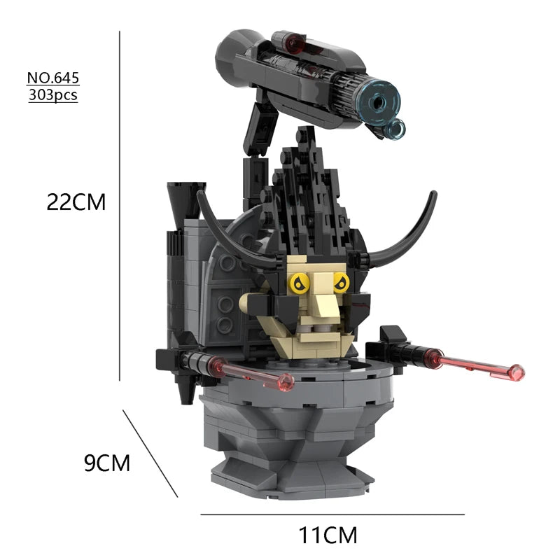 All Moc New Skibidi Toilet The Audio and Camera Titan Man Building Blocks Toys DIY Bricks Toy For Kid Birthday Christmas Gift