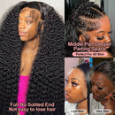 Snwprin 250 Density Deep Wave 13x6 HD Lace Frontal Human Hair Wigs Preplucked Curly 360 Lace Front Wig 100% Human Hair Brazilian