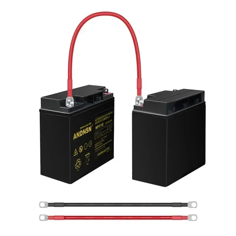 4AWG 25mm² Flexible and Efficient Battery Cable Wire For Car Inverter Solar With And Tinned Copper Terminal M8 M10