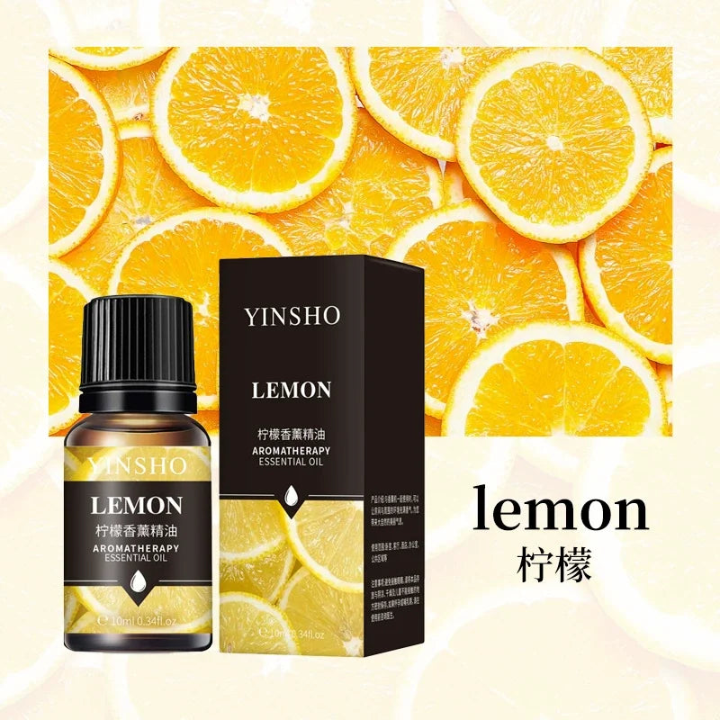 Aromatherapy 10ml Essential Oils for Humidifier Aromatic Oil Fragrance Oil Water-soluble Lavender Rose Lemon Mint