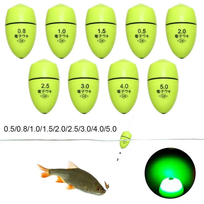 Electronic floating wave rock fishing through luminous floating float electronic bright night fishing float