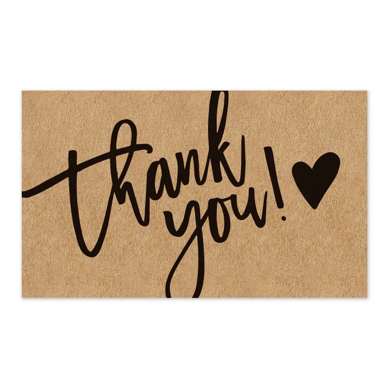 50Pcs Kraft Thank You Cards Small Business Supplies for Boutique Shops Thank You For Shopping Cards