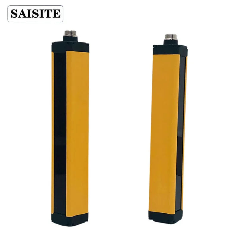 SAISITE Safety Light Curtain Sensor Switch 4/6/8/10/12/16 Beam Safety Grating Security Device 10mm/20mm/40mm Resolution DC12 24V